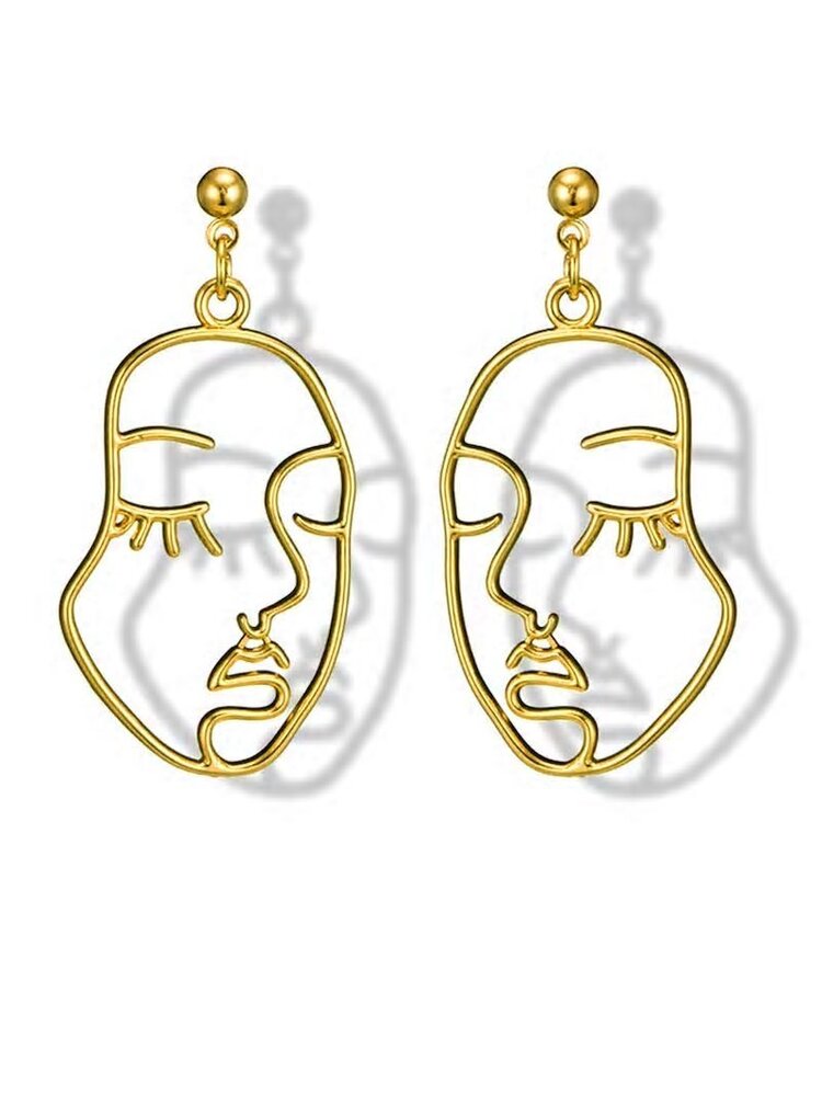 Обеци Face Design Drop