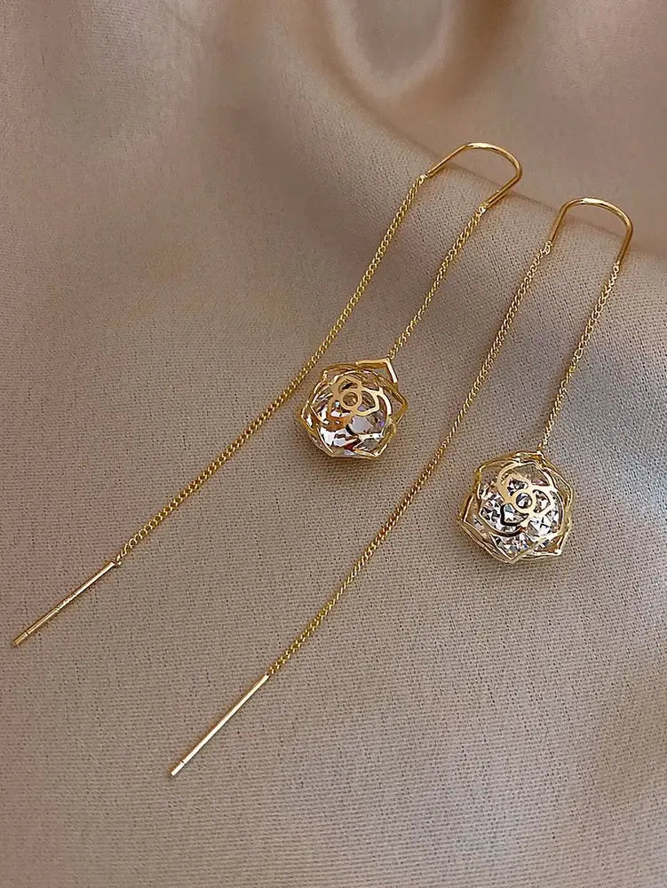 Обеци Hollow Out Threader