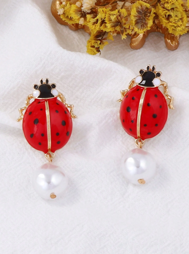 Обеци Ladybug