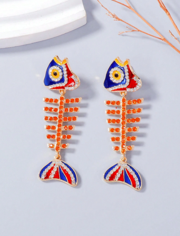 Обеци Fish Design
