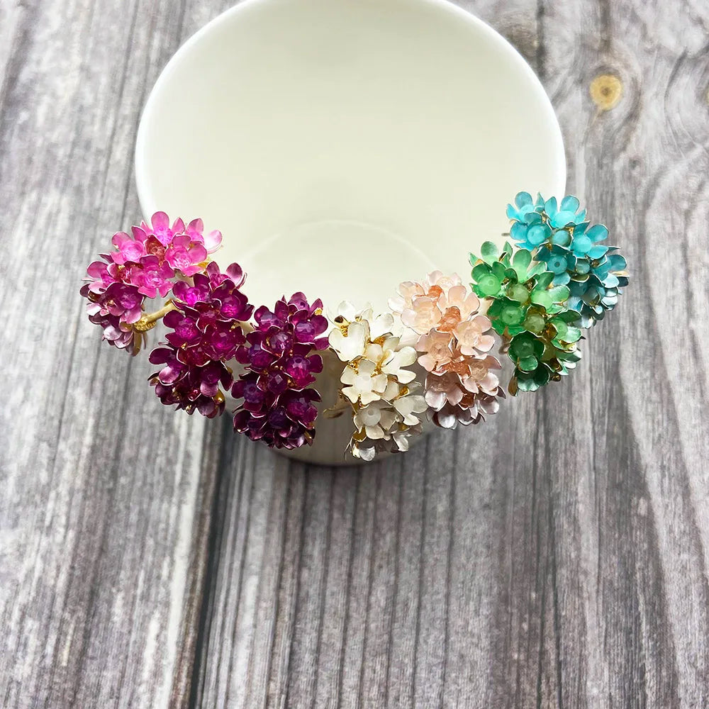 Обеци Flower Hoop