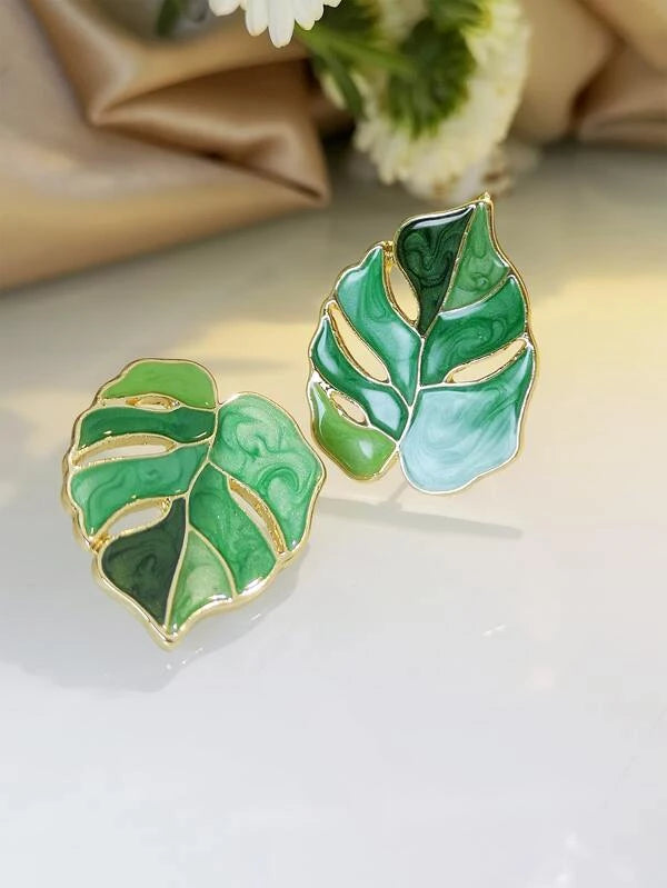 Обеци Leaf Design