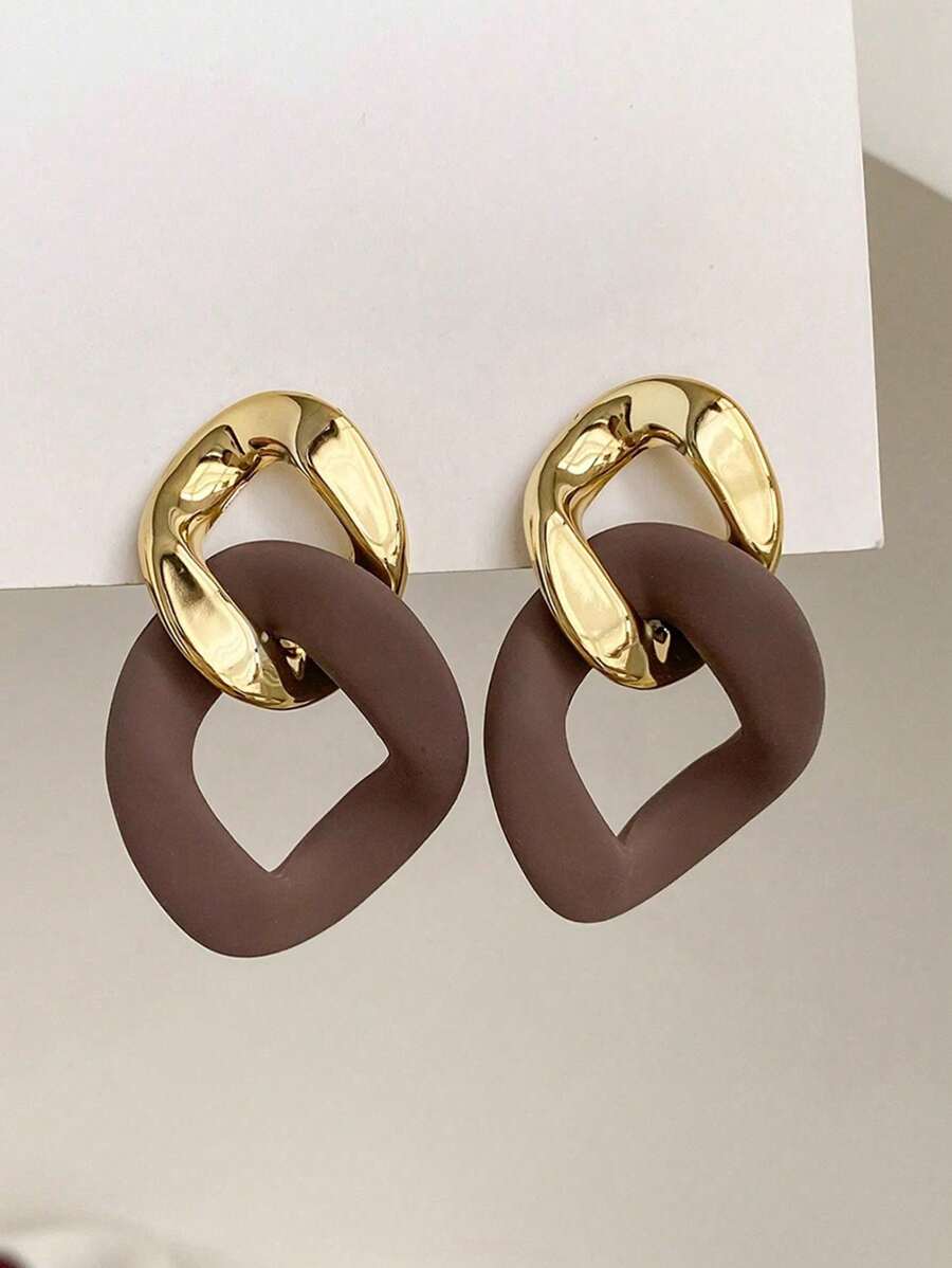 Обеци Two Tone Chain