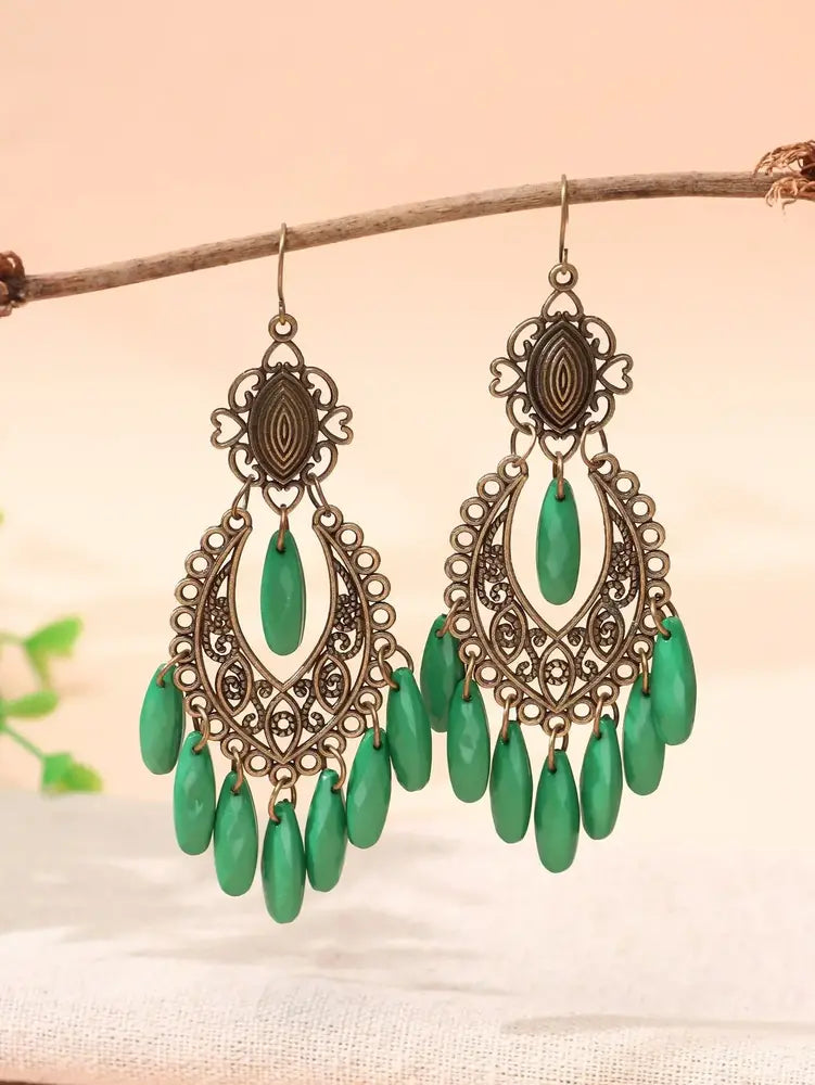 Обеци  Hollow Out Drop