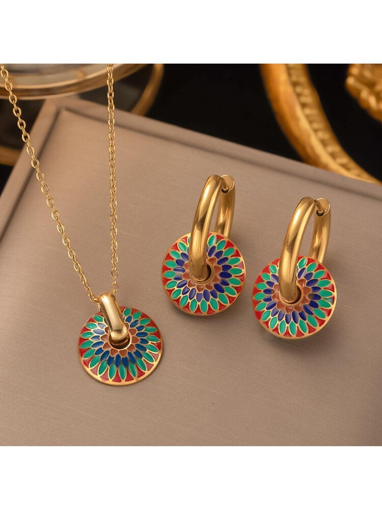 Комплект  Round Decor Jewelry