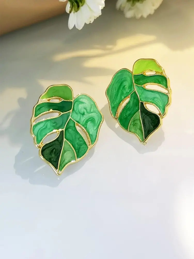 Обеци Leaf Design