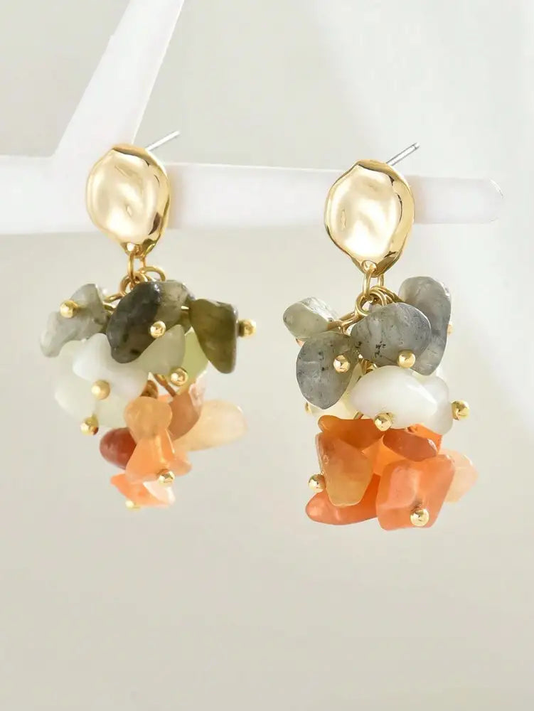 Обеци Jade Stone